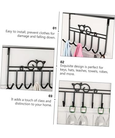ABOOFAN 7 Door Hook Coat Hangers Hat Hangers Rustic Decor Over Door Organizer Hanging Office Storage Rack - Buy Online on SooperMarket.com