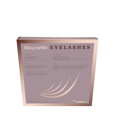 Lamora Reusable Magnetic Lashes | Waterproof Eyeliner & Applicator Kit | No Glue False Eyelashes | International Shipping - Buy Online on SooperMarket.com