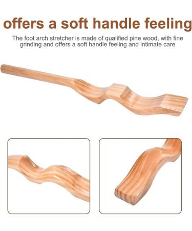 GOTOTOP Pine Wooden Ballet Foot Stretcher with Elastic Band - Ballet Dancers & Gymnasts Arch Enhancer - Buy Online on SooperMarket.com