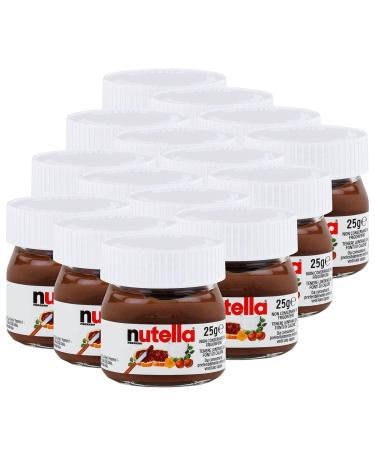 Ferrero Nutella Small Glass Mini Set of 15 25 g Bread Spread Nut Nougat Cream Chocolate Spread