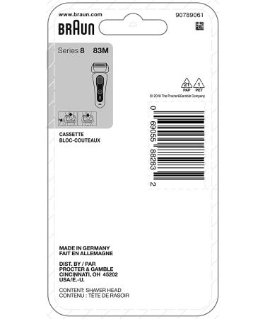 Braun Series 8 Electric Shaver Replacement Head - 83M - Compatible with 8370cc, 8340s, 8350s - Precision Blades for a Close Shave - Buy Online on SooperMarket.com