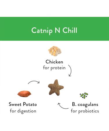Shameless Pets Catnip N' Chill Crunchy Cat Treats Chicken/Catnip - 71 g Cat Treats - Buy Online on SooperMarket.com