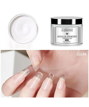 lofuanna Acrylic Nail Art Kit - Clear Powder, Liquid Monomer, Nail Extension Tools Set - Buy Online on SooperMarket.com