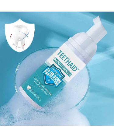 Teethaid Mouthwash & Whitening Toothpaste Foam - Heal Ulcers Freshen Breath Prevent Caries (2 Pack) - Buy Online on SooperMarket.com