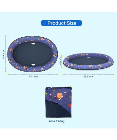 Pet Soft Inflatable Dog Float Raft - Large Blue for Summer Swimming - Buy Online on SooperMarket.com