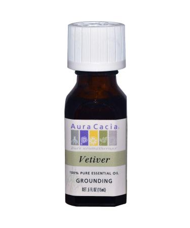 Aura Cacia Pure Essential Oil Vetiver .5 fl oz (15 ml)