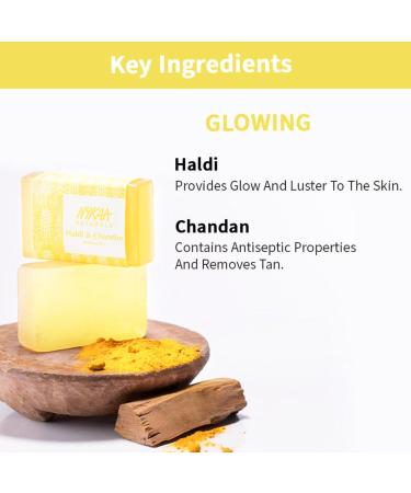 Shop Nykaa Naturals Purifying Bathing Soap | Tan Removal & Youthful Glow | Haldi & Chandan - 3.5 oz | Clearer Flawless Skin Worldwide Shipping - Buy Online on SooperMarket.com