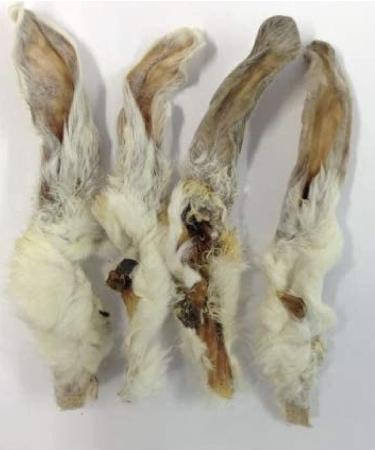 *New Premium* Rabbit Ears with Fur 1kg Natural Dog Treats Chews Hypoallergenic Hair LOD1 Rabbit 1 kg (Pack of 1)