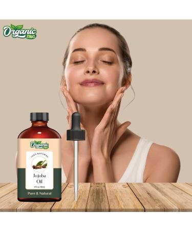 Organic Zing Jojoba Oil Pure & Natural for Skin Face Hair Care Aroma Therapy Diffuser Conditioner - 118ml - Buy Online on SooperMarket.com