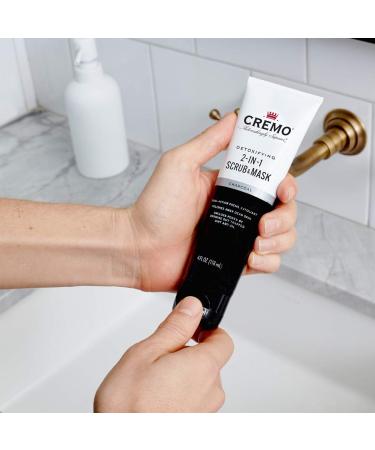 Cremo Detoxifying 2-in-1 Scrub & Mask with Activated Charcoal - 4 oz - Buy Online on SooperMarket.com