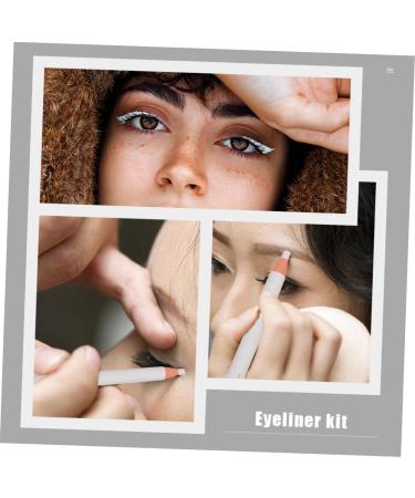PLAFOPE 4pcs White Line Drawing Eyebrow Pencil Eyeliner Makeup Tool Peel- off Eyebrow Pencil Eyeliner Pencil - Buy Online on SooperMarket.com