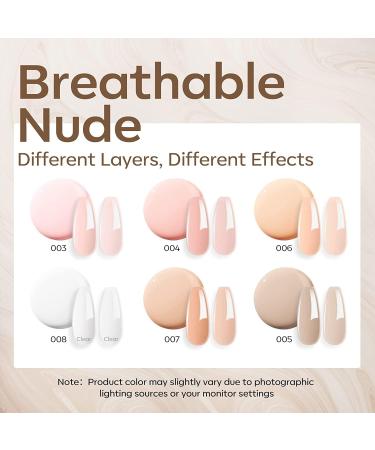 Modelones Builder Nail Gel 6 Colors Set - Hard Strengthener & Extension Gel with Rhinestone Glue - Clear, Nude, Pink - Ideal Gift for Women - Buy Online on SooperMarket.com