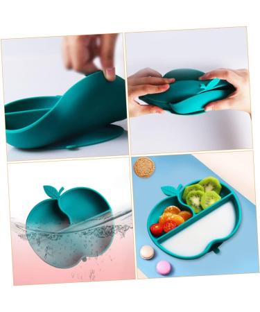 TOYANDONA Silicone Dinner Grid Tableware for Kids - Reusable Anti-fall Training Plate with Suction for Mess-free Eating - Buy Online on SooperMarket.com