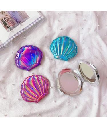 Compact Mirror for Purses Hand Bags Leather Handbag Mirror for Women Mini Mirror for Purse Womens Wallets Folding Magnification Mirror Handheld Makeup Mirror Miss Mask Purple Slim - Buy Online on SooperMarket.com