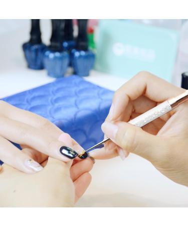 Dual-Ended Rhinestone Picker Doting Pen - Wax Pencil Applicator for Nail Art Jewelry & DIY Crafts - White Acrylic Handle - Buy Online on SooperMarket.com