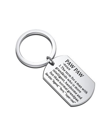 ENSIANTH Pawpaw Gift Father's Day Gift Grandpa keychain Gift Best Pawpaw Ever Pawpaw Birthday Gift Pawpaw Key S