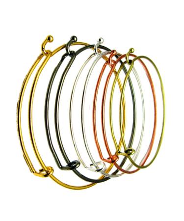 Operitacx 10pcs Bracelets Stainless Steel Bracelet Push-pull Bracelet Wristband Adjustable Metallic Line