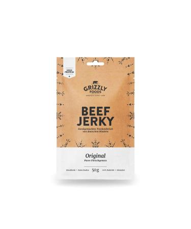 Beef Jerky German beef Dried beef in a set Pack of 5 Original (5 x 50g 250g)