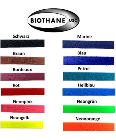 Biothane Dogeline Adjustable Leash for Small & Large Dogs - 2m 2.40m 2.80m 3.50m 5m - Neon Pink 16mm - Buy Online on SooperMarket.com