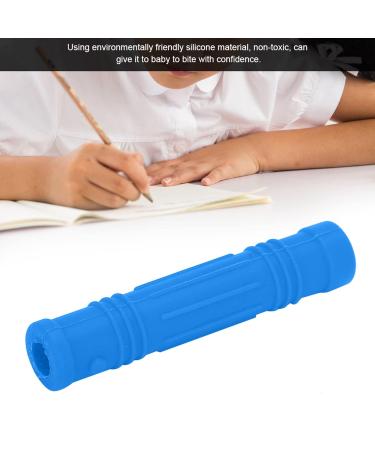 Buy Silicone Caustic Pencil Attachments - Safe Baby Bite Ring Pacifier & Sensory Cheese Stream for All Ages | Blue Saber Pen Set - Buy Online on SooperMarket.com