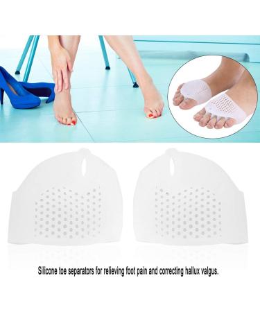 Silicone Bunion Straightener - Hallux Valgus Corrector & Toe Protector for Pain Relief | 1 Pair (White) - Buy Online on SooperMarket.com