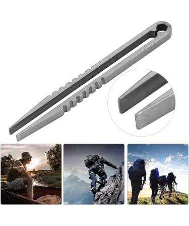 MUNEFE Tweezers Mini Tweezers Portable Tweezers Suitable for Outdoor Survival Camping and Traveling(Color) Natural Color - Buy Online on SooperMarket.com