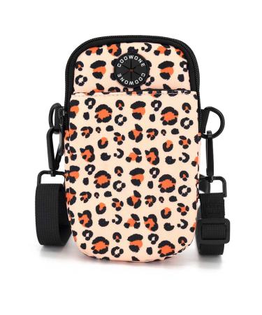 COOWOON GASSI PACK DOG TENLI bag for dog walking dog bag with POOP BAG Dispenser Crossbody Bag for cell phone dog geckerlis toys perfect for walks training running pink leopard
