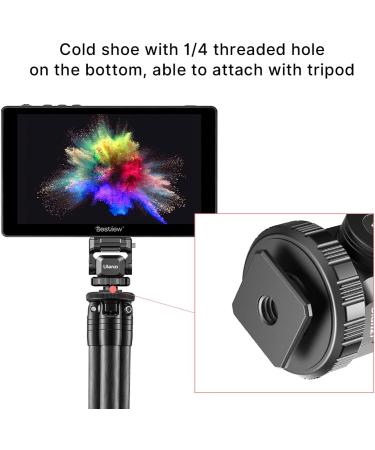 Quick Release Monitor Mount Bracket with Angle Adjustable Hot/Cold Shoe, Mic Holder, and 1/4 Fast Slide Plate - Video Shooting Accessories for Sony, Canon, Nikon, Fujifilm DSLR - Buy Online on SooperMarket.com