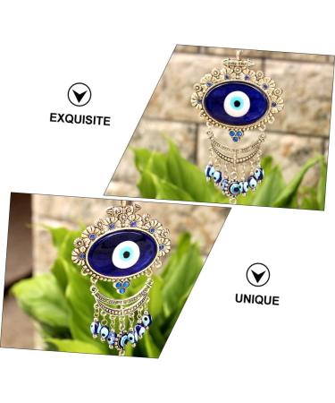 ABOOFAN 3pcs Blue Pendant Keychain Accessories Blue Eye Amulet Ornament Hanging Pendant Charm Devil Eye Rear - Buy Online on SooperMarket.com