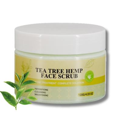 Tea Tree Face Scrub Face Exfoliator Tea Tree Body Scrub Body Exfoliator Moisturizing Body Spa Care Face Skin Care Scrub For Bikini Area Neck Butt Back Acne Armpit Dry & Dull Skin