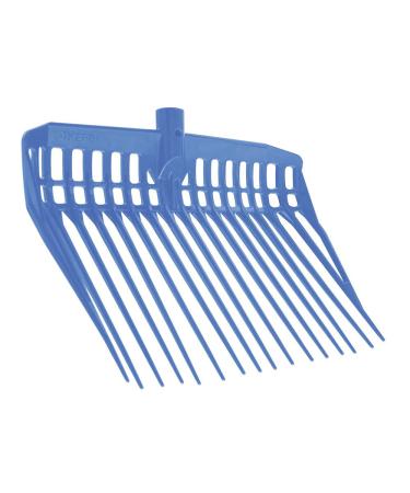 Kerbl dung fork ecoFOFOF color royal without stem L x W 28 x 30 cm with 16 tines made of almost unbreakable plastic hay fork 326053