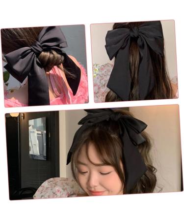 Gogogmee Bow Hairpin Ribbon for Hair Bow Hair Clips Hair Ribbon Bow Barrettes for Women Bows for Women Hair Ribbons for Women Barrettes for Thick Hair Women Hair Bows Ponytail Clip - Buy Online on SooperMarket.com
