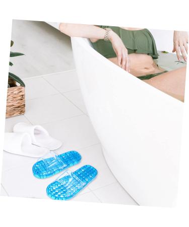 MAGICLULU 2 Pairs Slippers Quick Drying Shower Slippers Green Home Indoor Slippers Non Dorm Shoes Gym Foot Spa Soak Tub Shower Footware Massaging Travel Pvc Household Plastic Barrel 28x10.3cm 11x3pcs Bluex3pcs - Buy Online on SooperMarket.com