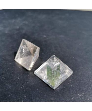Natural Clear Quartz Crystal Stone Transparent Crystal Pyramid 2cm Stone Mineral Specimen - Buy Online on SooperMarket.com