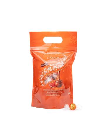 Buy Lindt Lindor Chocolate Balls Blood Orange 1kg | Resealable Large Pack | 80 Delicate Melting Chocolates | Perfect Gift - Buy Online on SooperMarket.com