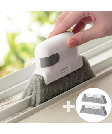 roomoon Yellow-Window Cleaning Brush Windowsill Groove Deadend Cabinet Crevice Brush with Replace Head Household Cleaning Tools Easy Install Easy to Use - Buy Online on SooperMarket.com