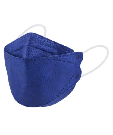 KF94 Face Mask 60 Pcs Navy Blue Disposable Face Masks for Teens and Adults 4 Layer Protection