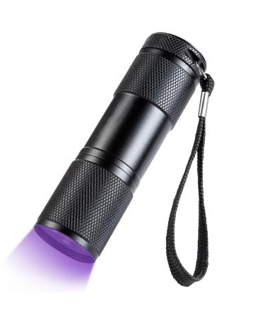 ISOI UV Torch UV Torch Light Mini UV Stain Detector Led Flashlight for Finding Dry Stains On Carpets Floors Bed Bugs Bacteria Mold Counterfeit Money