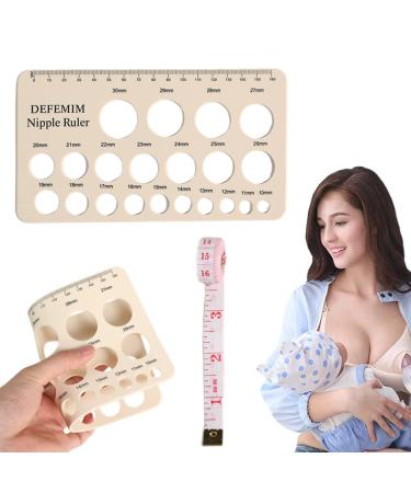 Nipple Rulers Silicone Nipple Ruler for The Greatest New Mother Nipple Ruler for Flange Sizing Measurement Tool Breast Pump Sizing Tool Find The Flange That were Meant for You Nipples