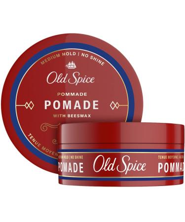 Old Spice Hair Styling Pomade for Men, Medium Hold No Shine 2.22 Fl Oz Each, Twin Pack
