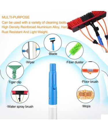 Window Cleaning Pole Water Fed Telescopic Brush Extendable Cleaner Conservatory Roof Suitable for Photovoltaic Panel Cleaning Trucks-12m/ 40ft Roof Cleaning Tools Window Cleaner Kit 35cm Brush Head 5M/17FT - Buy Online on SooperMarket.com