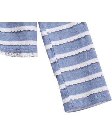 Bonny Billy Girls Knitted Cotton Bolero Shrug - 4-5 Years, Blue Stripe | Kids Cardigan - Buy Online on SooperMarket.com
