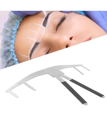 Buy Stainless Steel Eyebrow Ruler - 3 Point Positioning Measurement Tool for Perfect Eyebrows | International Shipping Available - Buy Online on SooperMarket.com