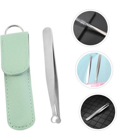 NOLITOY Stainless Steel Nose Hair Clip & Trimmer - Precision Slant Tweezer & Trimming Tool for Small Nose Hair - Portable & Durable - 9.9x1cm Green - Buy Online on SooperMarket.com
