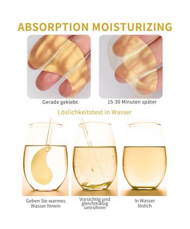 60 PCS 24K Gold Gel Eye Pads - Anti-Aging Dark Circles Puffiness Relief | Hydrating Collagen Eye Mask - Buy Online on SooperMarket.com
