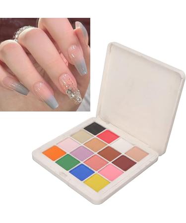 Solid Nail Glitter Powder Set for DIY 16 Colors Metallic Mirror Effect Nail Powder Shiny Nail Art Pigment Powder Flashing Nail Powder for Nail Art Decoration Salon Home Use - Buy Online on SooperMarket.com