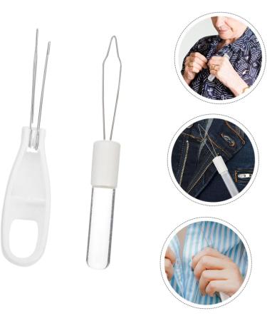 Button Hook Helper 2pcs Hook Zipper Pull Grip Zipper Hook Coat Acrylic White Jacket Elder - Buy Online on SooperMarket.com