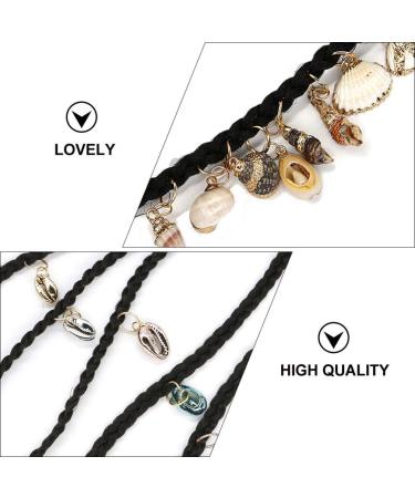 EXCEART 13pcs Dreadlock Accessories: Shell Headpiece, Braid Rings, Hair Clips - Ocean Conch Seashell Charms for DIY Jewelry Making - Buy Online on SooperMarket.com