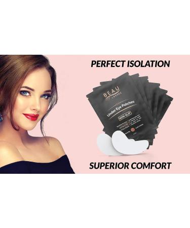 Lint-Free Hydrogel Under Eye Pads for Lash Extensions - 100 Pairs with Vitamin C & Aloe Vera - Professional Grade Eyelash Extension and Lash Lift Patches - Buy Online on SooperMarket.com