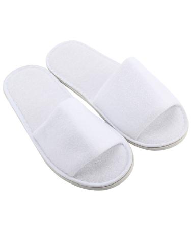 IQYU 5 pair of spa-hotel househoes spa hotelslipper unisex adult disposable slipper terry lip hotel flaps bathing flaps hotel slipper closed universal size for hotel
